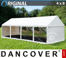 Partytent 4x8m PVC, Panorama, Wit