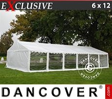 Partytent 6x12m PVC, Wit, Panorama