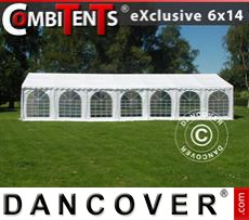 Partytent 6x14m 5-in-1, Wit