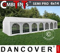 Partytent 6x14m 5-in-1, Wit