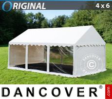 Partytent 4x6m PVC, Panorama, Wit